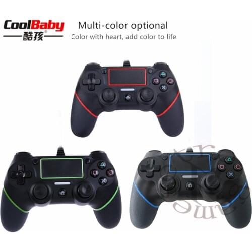 USB Wired Controller For PS4 Playstation for Sony Gamepads Joystick Joypad Controle Multiple Vibration for PC Computer