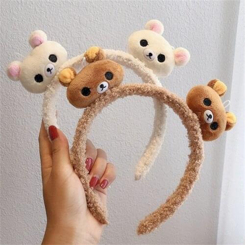 South Korea Version Of Cartoon Animal Bear New Headband Wash Makeup Fluffy Ladies Accessories