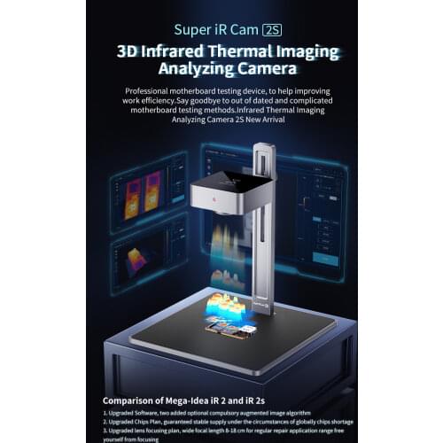 Qianli Toolplus Supercam X 3D Infrared Thermal Imager Camera Electrical Inspection for Phone Motherboard PCB Fault Detection