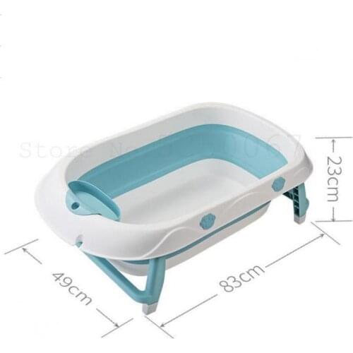 Baby Bathtub Folding Bathtub Baby Bathtub Bucket Bathtub Newborn Household Reclining Bathtub