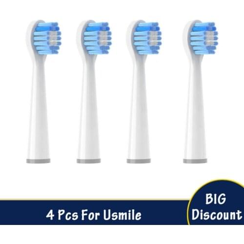 Usmile Replacement Brush 4pcs Set Is Suitable Childrens Toothbrush Head for Healthy Clean Soft Deep CleaningSmart Brush Head