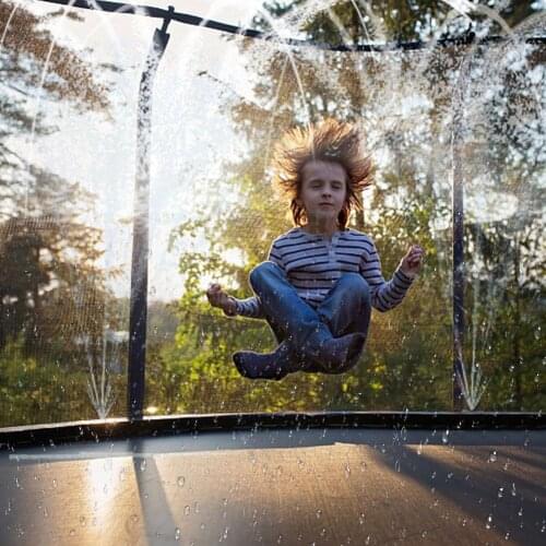 Summer Water Sprinkler Trampoline Sprinkler Outdoor Garden Water Games Toy Sprayer Backyard Water Park Accessories Water Game