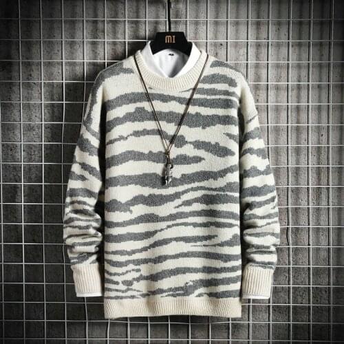 2021 Top New Spring Winter Sweater Men Fashion Casual Pullovers Men Knitwear Thick Warm Camouflage Style Mens Pull Sweaters