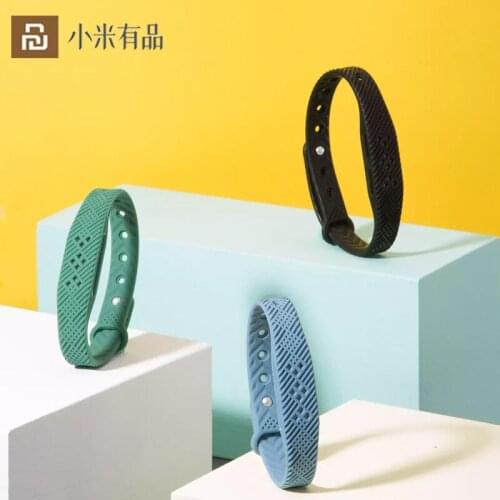 Youpin Plant Essential Oils Mosquito Repellent Wristbands Foot Ring Elastic Silicone Waterproof Chip Insect Trap Camping Hiking
