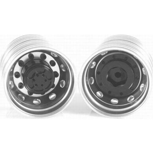 Alloy Rear Wheels/Rims- For Tamiya 1/14 SCALE rc Tractor Trailer R620 ass R470 Benz Man King HAULER 1851