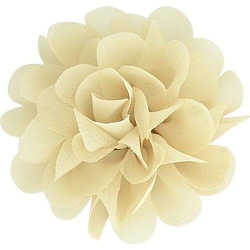 7cm Handmade Fabric Camellias Flower Hair Clip and Brooch Pin DIY Shoes Hats Corsage Clothing ladies Women Accessories