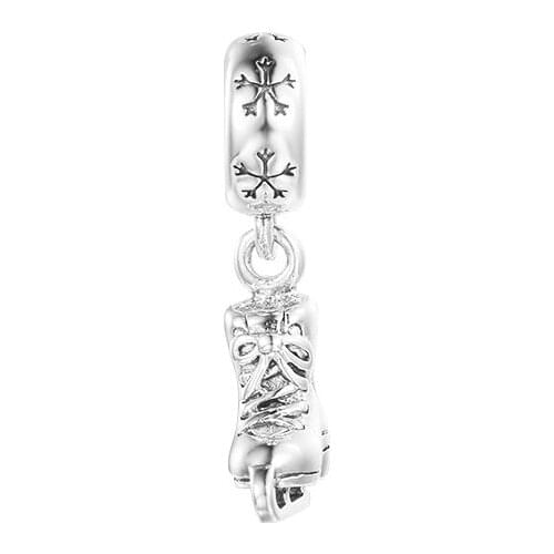 Fit Pandora Bracelets 925 Sterling Silver Ice Skate Dangle Charm Beads for Women DIY Making Fashion Jewelry Kralen Berloques