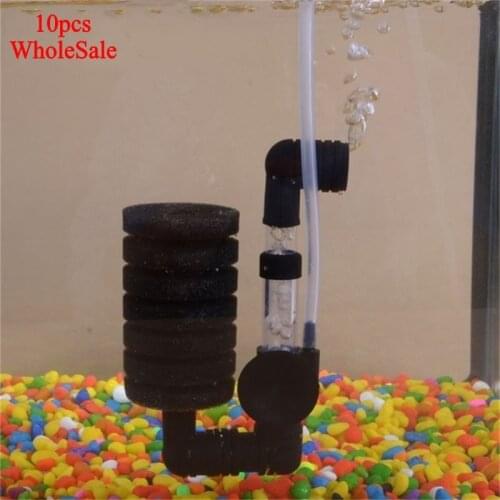 10PCS Aquarium Biochemical Sponge Filter Aquarium Fish Tank Shrimp Pond Single Sponge Filter Filtration XY-2830