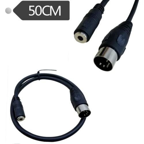 3.5 female audio plug to MIDI 5-pin adapter cable audio output MIDI 5-pin DIN5P 0.5 m
