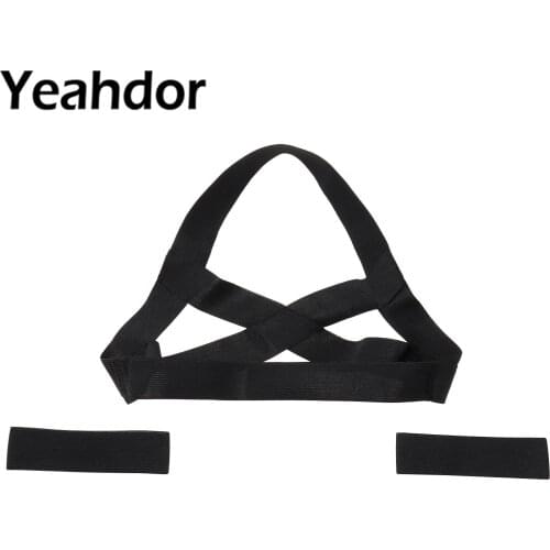 3Pcs Men Elastic Chest Strap Body Chest Harness Belts with Arm Band Fitness Muscle Straps for Fancy Night Club Party Costume