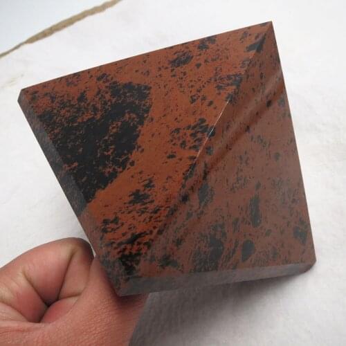 715g 100*100mm AAA+ Natural Rock Red Obsidian Quartz Crystal Pyramid Reiki Healing Home Decoration Fengshui