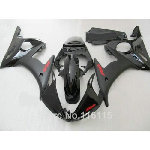 ABS motorcycle fairings set for YAMAHA R6 2003 2004 2005 all black fairing kit YZF R6 03 04 05 C1Z7