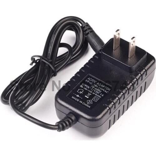1PCS AC 100V-240V Converter Adapter DC 12V 1A Power Supply US Plug DC 5.5mm x 2.1mm 1000mA for Arduino UNO MEGA