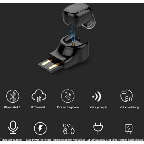 Bluetooth Earphones Wireless Sport Headphones Surround Headset With Mic Ear Hook Invisible Earbuds For Huawei Xiaomi Iphone