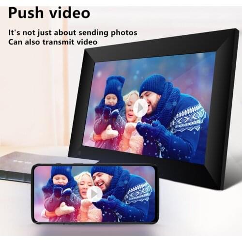 New P100 WiFi 10.1inch Digital Picture Frame 1280x800 IPS Touch Screen 16GB Smart Photo Frame APP Control with Detachable Holder
