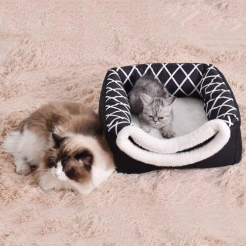 Cat Bed House Soft Plush Best Pet Dog Bed for Dogs Products Nest Winter Warm Sleeping Cat Pet Bed Mat Cat House Pet Products