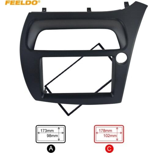 FEELDO Car DVD/CD Radio Stereo Fascia Panel Frame Adapter Fitting Kit For Honda CIVIC Europe 06~11 (RHD) #AM2659