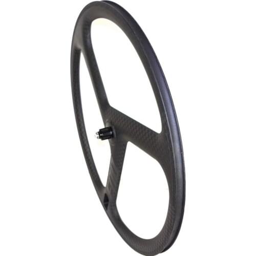 2021 newest carbon UD 3/tri/three spokes bike wheel front/rear wheelset road bicycle V brake/disc brake track fixed gear cycling