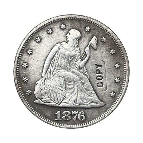 1876-CC United States seated liberty twenty cent coins COPY