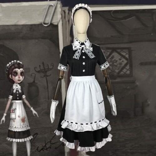 Game Identity V Cosplay Costumes Survivor Emily Dyer Cosplay Costume Banquet Maid Skin Uniforms Clothes Suits Dresses