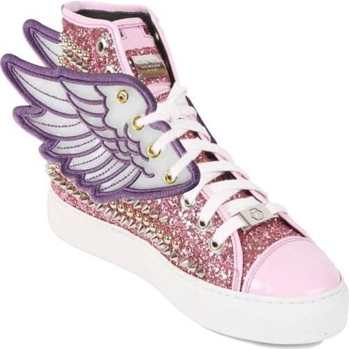 Personality Big Angel Wings Shoes Wings Sneaker Accessories Decorations Tennis Shoes Ice Skates DIY Flying For Shoes Funny Gifts