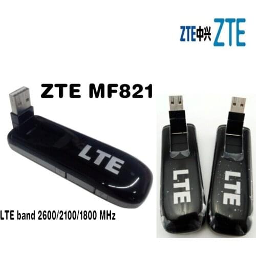 Lot of 10pcs Unlocked ZTE MF821 100Mbps 4G LTE FDD 1800/2100/2600MHz Modem Wireless USB Stick+2pcs 4g TS9 antenna