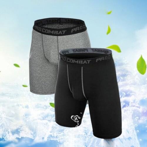 Mens Sports Fitness Bottoms Leggings Semi-sport Mens Quick Dry BreathableTight Cycling Tight Workout Running Basketball Shorts