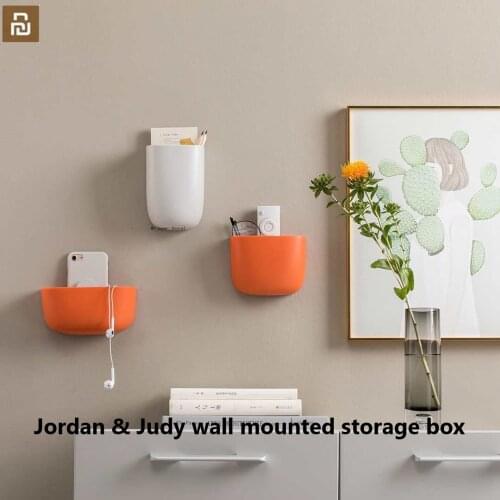 Jordan & Judy wall mounted storage box With 3 Sizes Holder Container For Bathroom Kitchen Bedroom Organizer For Smart Home