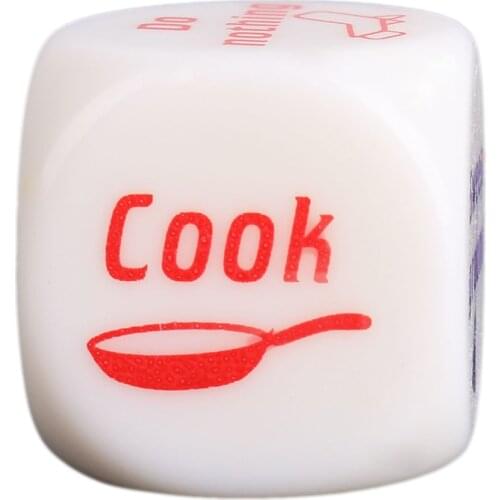 Novelty Dice Game Toy 1pc Cute Familiy Housework Dice Division of Housework Dice Funny Couples Families Game Dice Fun