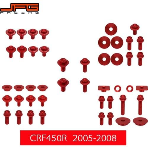 Motorcycle Front Rear Fender Number Plante Radiator Shrouds Fork Guards Screw For HONDA CRF250R CRF450R CRF250X CRF450X CR250