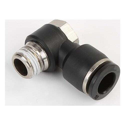 Pneumatic Fitting Outer Hexagon Connector 1/8" 1/4" 3/8" 1/2" 3/4"BSPT 4 6 8 10mm OD Hose-Tube Elbow Quick Joint