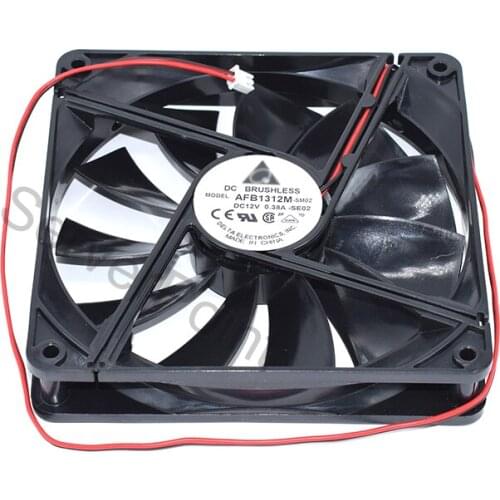 Genuine New AFB1312M AFB1312M-SM02 DC12V 0.38A SE02 2-wire Server Square Cooling Fan
