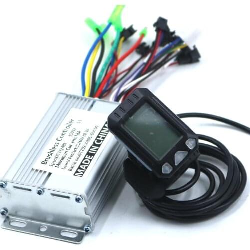 GREENTIME 36V/48V 350W BLDC Motor Controller E-bike Scooter Brushless Speed Driver and S5 LCD Display