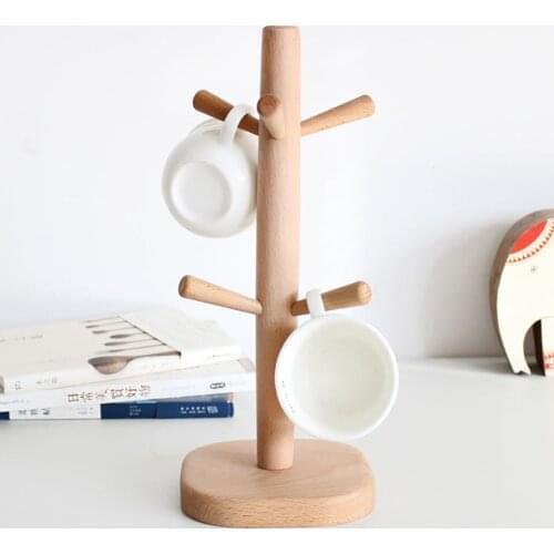 Cup Storage Rack Tea Cup Coffee Mug Water Cups Hanging Shelf Rack Kitchen Living Room Storage Shelf Table Decorate