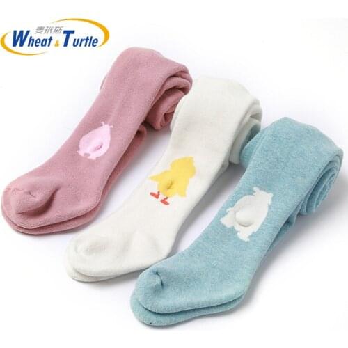 Autumn Winter Cartoon Warmer Thicken Tights Faux Fur Knitted Tights Mother Kids Baby Clothing Unisex Tights Cotton Protect Leg
