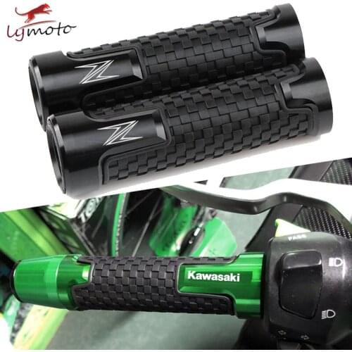 Universal CNC Aluminum Motorcycle Handlebar Grips Accessories For kawasaki Z650 Z750 Z900 Z1000 Z1000sx Zx6r Zx10r ZX-6R ZX-10R