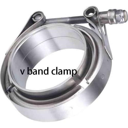 V band Clamp 1.5/2/2.25/2.36/3/4/5/6 inch Stainless Steel V-band Clamp Male Female Exhaust Flange Stainless Steel Vband Clamps
