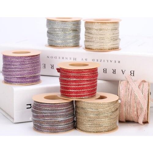 6mm*10y color woven fish thread Hemp Rope Gift Packing Strings Party wedding Supply Craft Handmade Decor DIY bow pendant earring