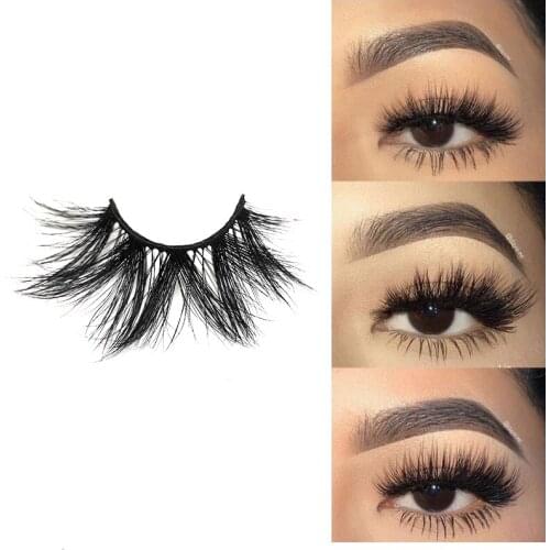 1 Pair 3D Mink Lashes Makeup Wispy Fluffy Mink Eyelashes Natural Long False Eyelashes Extension Fake Lashes