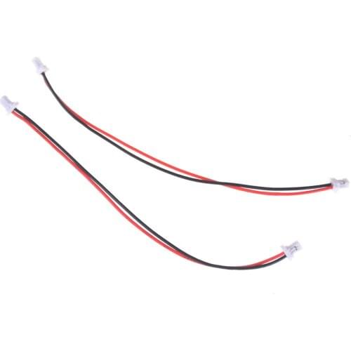 100MM New 10pcs/lot Mini Micro SH 1.0mm 2-Pin JST Double Connector Plug Wires Cables