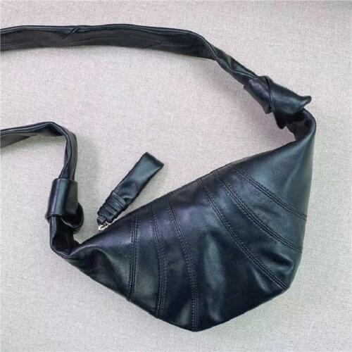 100% Soft Real Sheepskin Shoulder Bags Lema Brand Designer Genuine Leather Dumplings Handbags Girl Gift Messenger Crossbody Bags