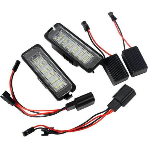 2PCS LED Number License Plate Light For VW GOLF MK4 MK5 MK6 PASSAT EOS ERROR FREE car light car led lights