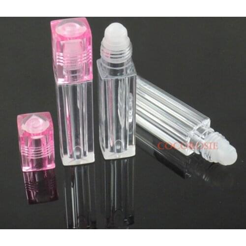 30 pieces/lot) Roll on bottle 6.5ml empty plastic clear roller on bottle perfume deodorant containers