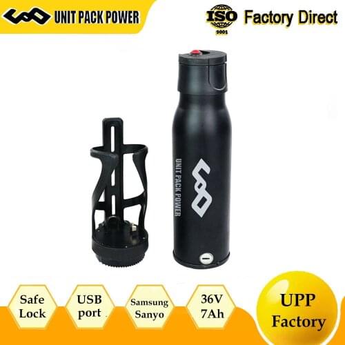 Mini Colorful/Black Bottle Ebike Battery 36V 7Ah 36V 350W 250W Batteries work for Bafang BBS01 Tongsheng TSDZ2