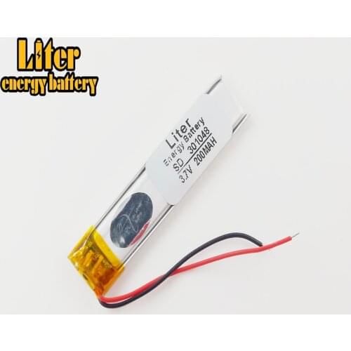 Tablet PC battery capacity 301048 301050 3.7V 200mAh Universal Li-ion for tablet pc Mp3 MP4 MP5 GPS mobile bluetooth