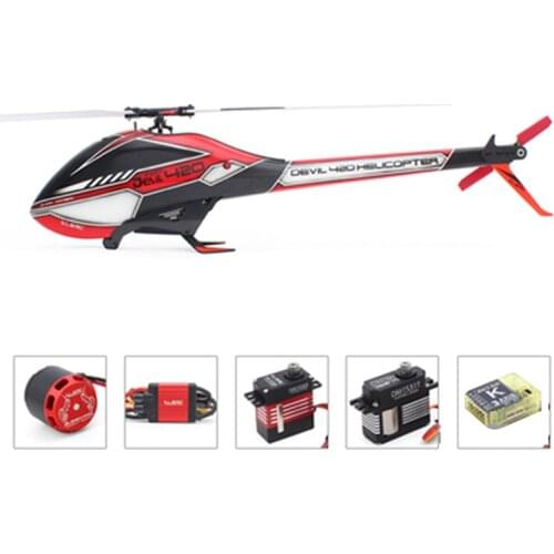ALZRC Devil 420 FAST FBL 6CH 3D Red/Yellow Flying RC Helicopter Kit