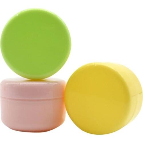 Free Shipping 10pcs 10G/10ML PP Mini Empty Refillable Plastic Cosmetic Sample Jars Makeup Cream Storage Container Bottle