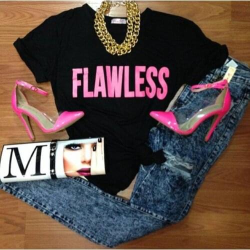 FLAWLESS Female fashion t shirt short sleeve girls fashion T shirt women summer clothing outfits casual tops tees tshirt