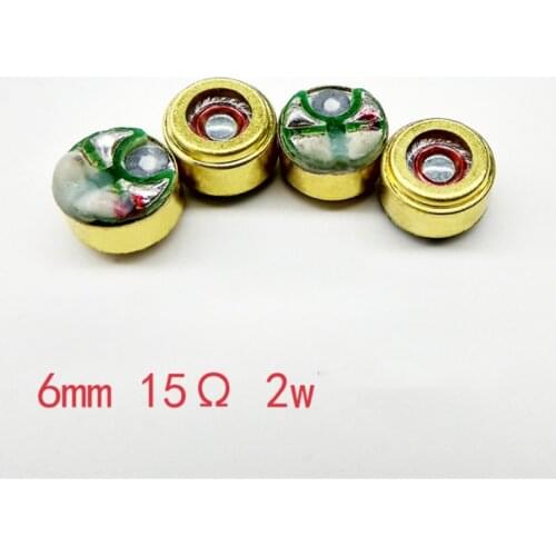 6mm speaker unit 16ohms 102db 2w Bluetooth-compatible earphone driver 2pcs