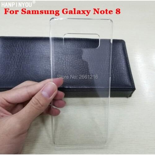 For Samsung Galaxy Note 8 N950 Note8 6.3 Inch New Hard PC Case Ultra Thin Clear Hard Plastic DIY Cover Protective Skin